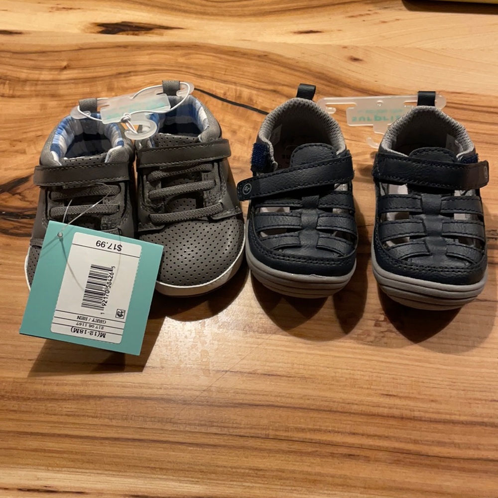 2 pair of toddlers shoes